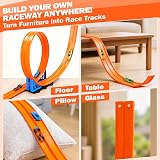Dreamon Car Track 5M Flexible Race Track Set with 4 Cars Ramps Storage Bag view 6