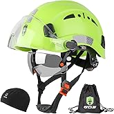 GREEN DEVIL Safety Hard Hat with Tinted & Clear Visor Vented Construction Helmet Cascos de Construccion ABS Work hardhats for