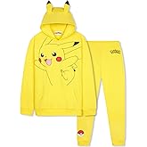 Pokemon Tracksuit Set Boys, Teens, 2 Pc Hoodie Joggers, Anime Hoodie Sweatpants Kids Clothes Teen Apparel, Gifts for Boys