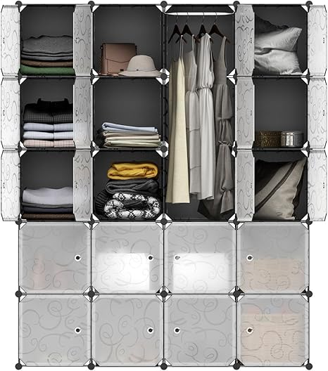 Langria 20 Cube Storage Wardrobe Closet Organizer Diy Shoe Rack