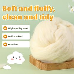 3.53oz Wool Roving Yarn, Wool Felting