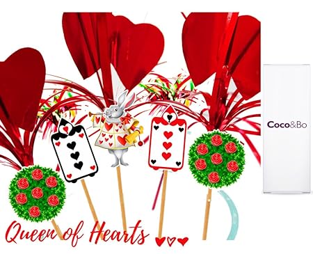 10 X Coco Bo Alice In Wonderland Queens Court Party Picks Mad