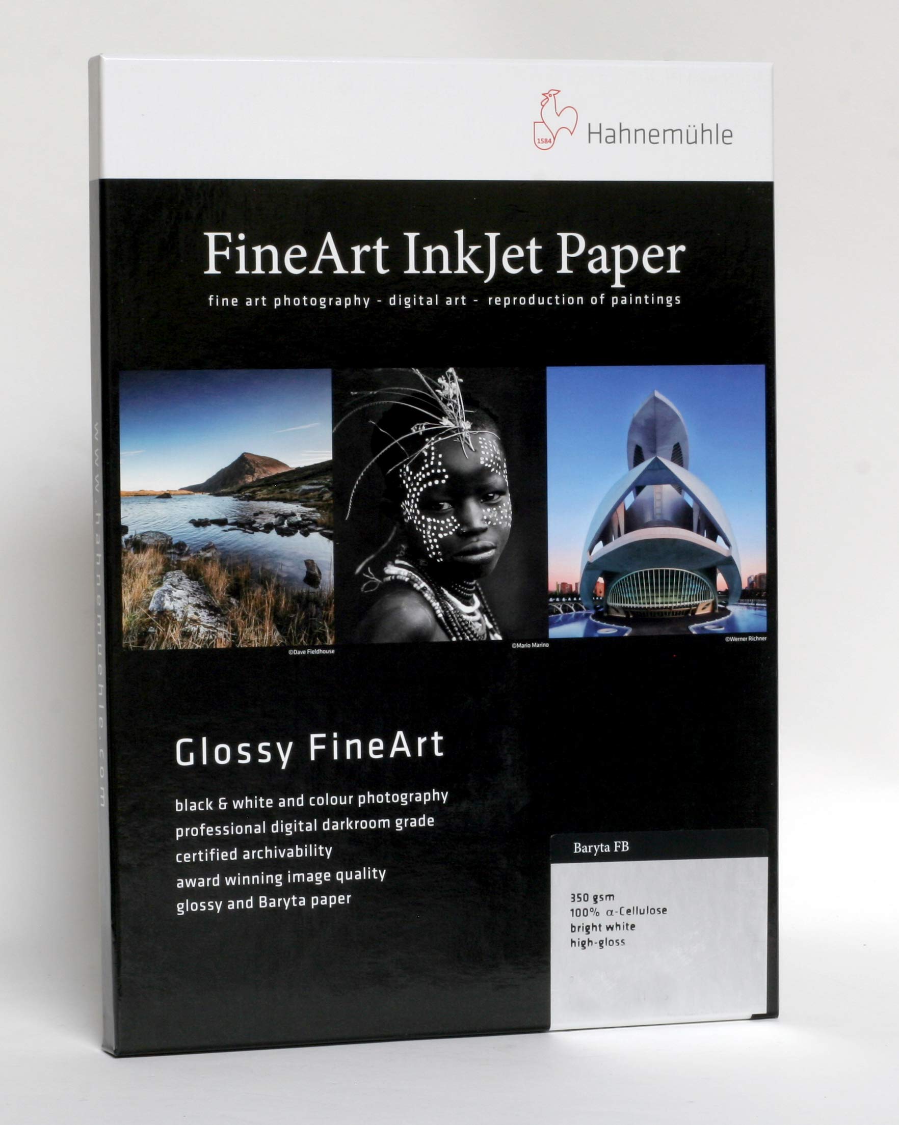 Hahnemühle 10641673 Digital FineArt Baryta FB Paper 350 g/m² DIN A3+ 329 x 483 mm Bright White