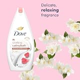 Dove Soothing Caring Bath Soak Almond Cream Hibiscus 450ml w/ Moisturising Cream view 2
