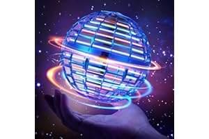 Kidsjoy Fly Orb Hover Ball Floating Boomerang Spinner Drone Balls - Cool Toys Gifts for 6-15 Year Old Boys & Girls (Blue) (Blue_01)