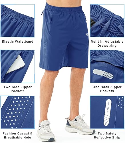 NORTHYARD Men's Running Shorts 5" Quick Dry Lightweight - View #2