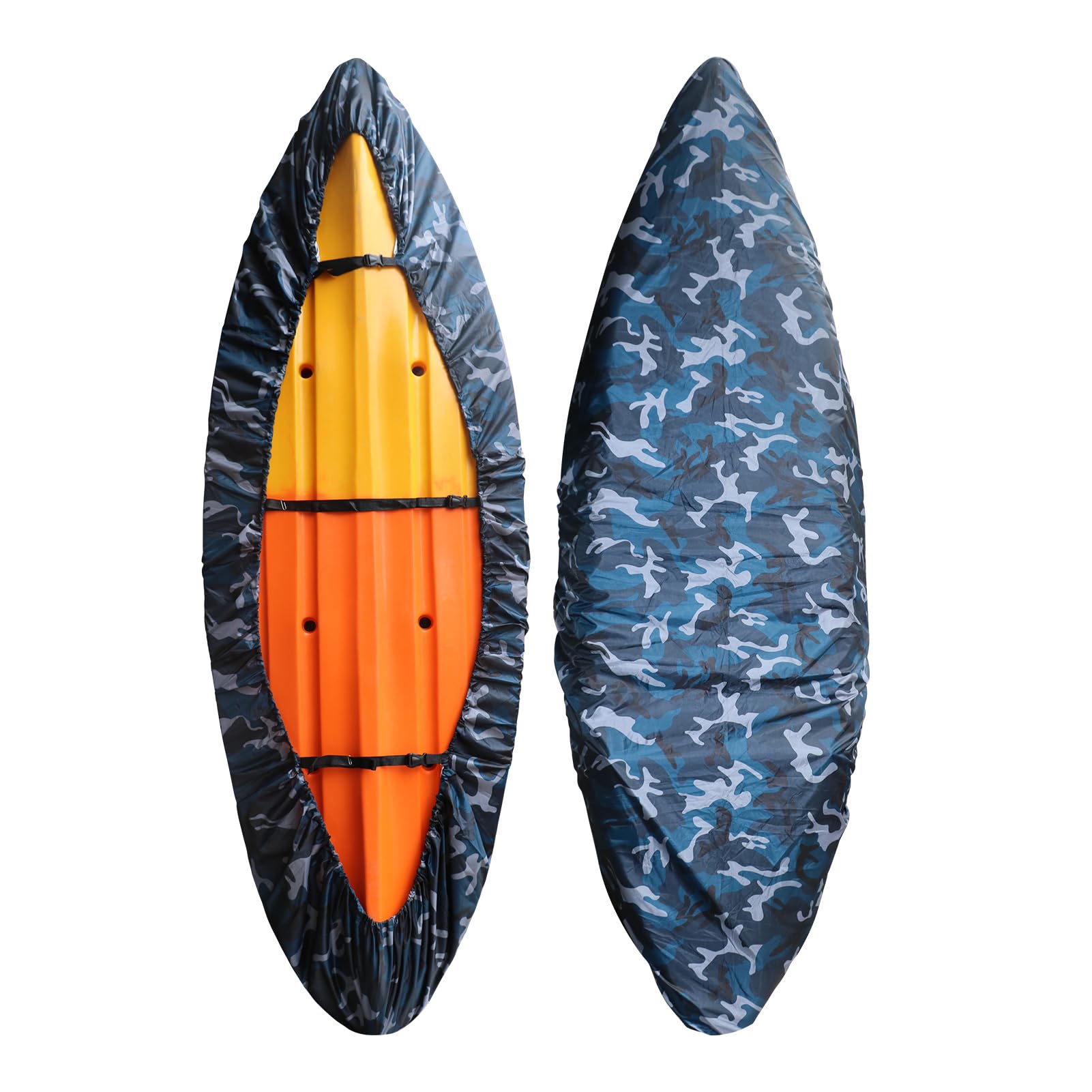 doorslay Kayak Cover Waterproof UV Resistant Kayak Cover Outdoor Kayak Storage Dust Cover for Boat Kayak Canoe SUP Paddleboard (BC-L)