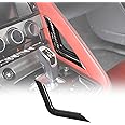Daeiclru Center Console Gear Shift Panel Side Trim Cover Compatible with Jaguar F-Type 2013-2024, ABS Car Gear Shift Right Side Trim Strip, Interior Accessories (Carbon Fiber Pattern)
