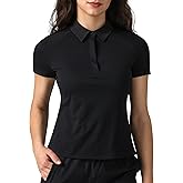 Colorfulkoala Women's Golf Shirts Short Sleeves Tennis Polo with Collar Athletic Shirt Quick Dry