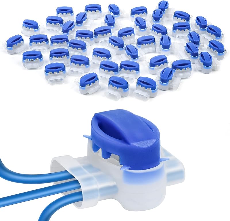 OFFCUP 45PCS Waterproof Lawn Mower Cable Connectors, Gel-Filled Crimps