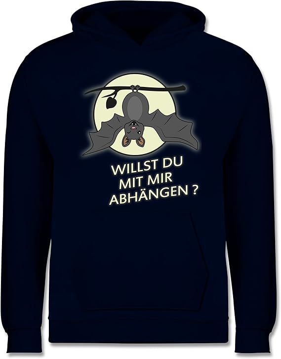 Shirtracer Sprüche Kind Fledermaus willst du mit Mir abhängen