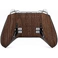 eXtremeRate Replacement Bottom Shell Case for Xbox Elite Series 2 Controller, Wood Grain Back Housing Shell Cover for Xbox Elite Series 2 Core Wireless Controller Model 1797