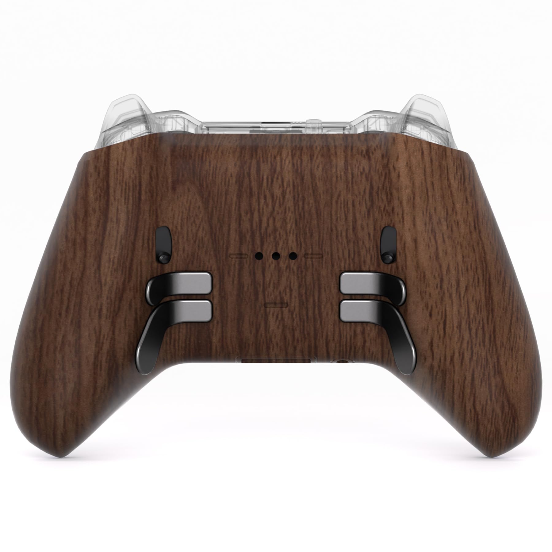 eXtremeRate Replacement Bottom Shell Case for Xbox Elite Series 2 Controller, Wood Grain Back Housing Shell Cover for Xbox Elite Series 2 Core Wireless Controller Model 1797