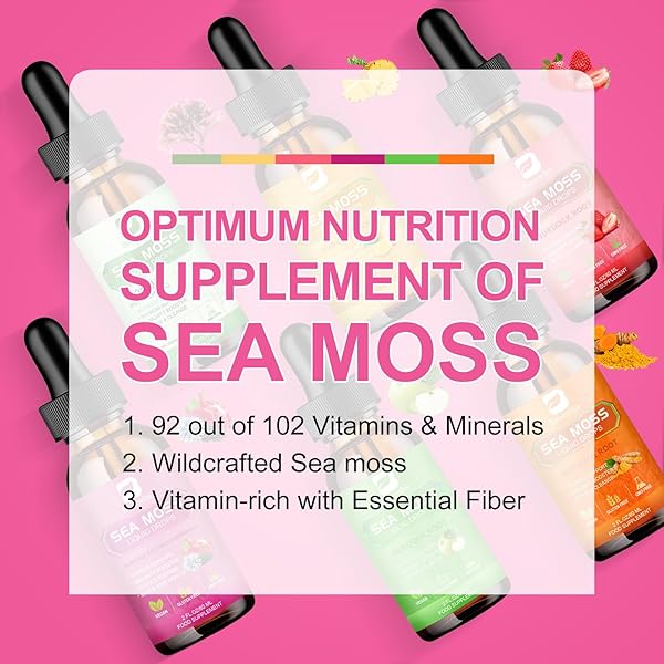 B BEWORTHS SEA MOSS LIQUID DROPS – BLACK SEED OIL & IRISH SEA MOSS GEL WITH BURDOCK ROOT BLADDERWRACK, ELDERBERRY, SPIRULINA, SEAMOSS SUPPLEMENT FOR ENERGY BOOSTER, DIGESTIVE HEALTH – 4 FL OZ, VEGAN