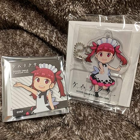 Amazon ケムリクサ りな アクリルスタンドキーホルダー 缶バッジ アニメイトカフェ 限定 アクキー セット アニカフェ アニメ 萌えグッズ 通販