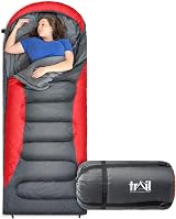 Trail Alpine 250 XL Hooded Sleeping Bag 230x100cm Red