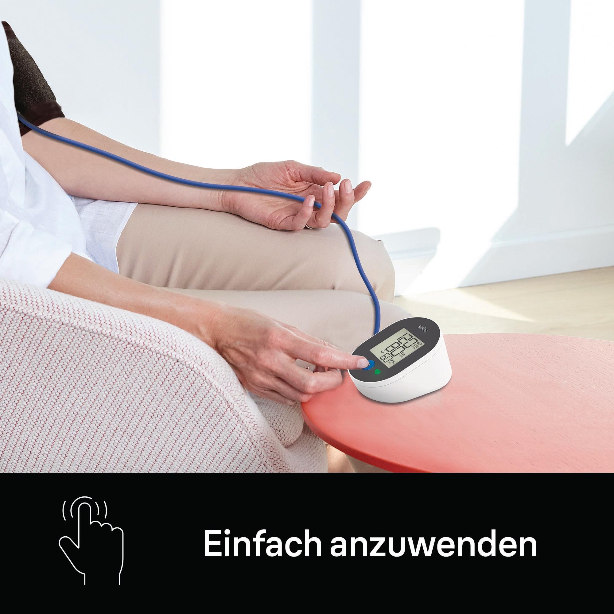 Braun ExactFit™ 2 Oberarm-Blutdruckmessgerät | Klinisch nachgewiesene Präzision | Farbcodierte Anzeige | Universalmanschette | Für den nicht-kommerziellen Gebrauch | BUA4050 4