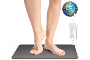 HUWAILE Grounding Mat for Feet,Sleep, Energy, Pain Relief, Inflammation, and Wellness – Indoor Earthing Mat for Home, Office, and Work – 15-Foot Cord Included