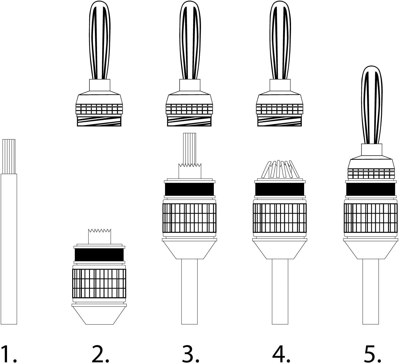 Sewell SW-29863-12 Deadbolt Banana Plugs 12-Pairs by, Gold Plated Speaker Plugs, Quick Connect: Home Audio & Theater