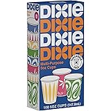 Dixie Multi-Purpose, 5 oz Paper Cups, Box of 100 Cups, Colors/Styles Vary, Multicolor (15964)