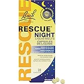 Rescue Remedy Bach RESCUE NIGHT Liquid Melts, Natural Orange Vanilla Flavour, Natural Flower Essence, Quick-Dissolve, Gluten