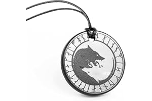 Karelian Heritage Shungite Pendant Round Shape | Healing Spiritual Natural Black Crystal Jewelry Pendant | Sacred Symbol Talisman Amulet Necklace for Meditation