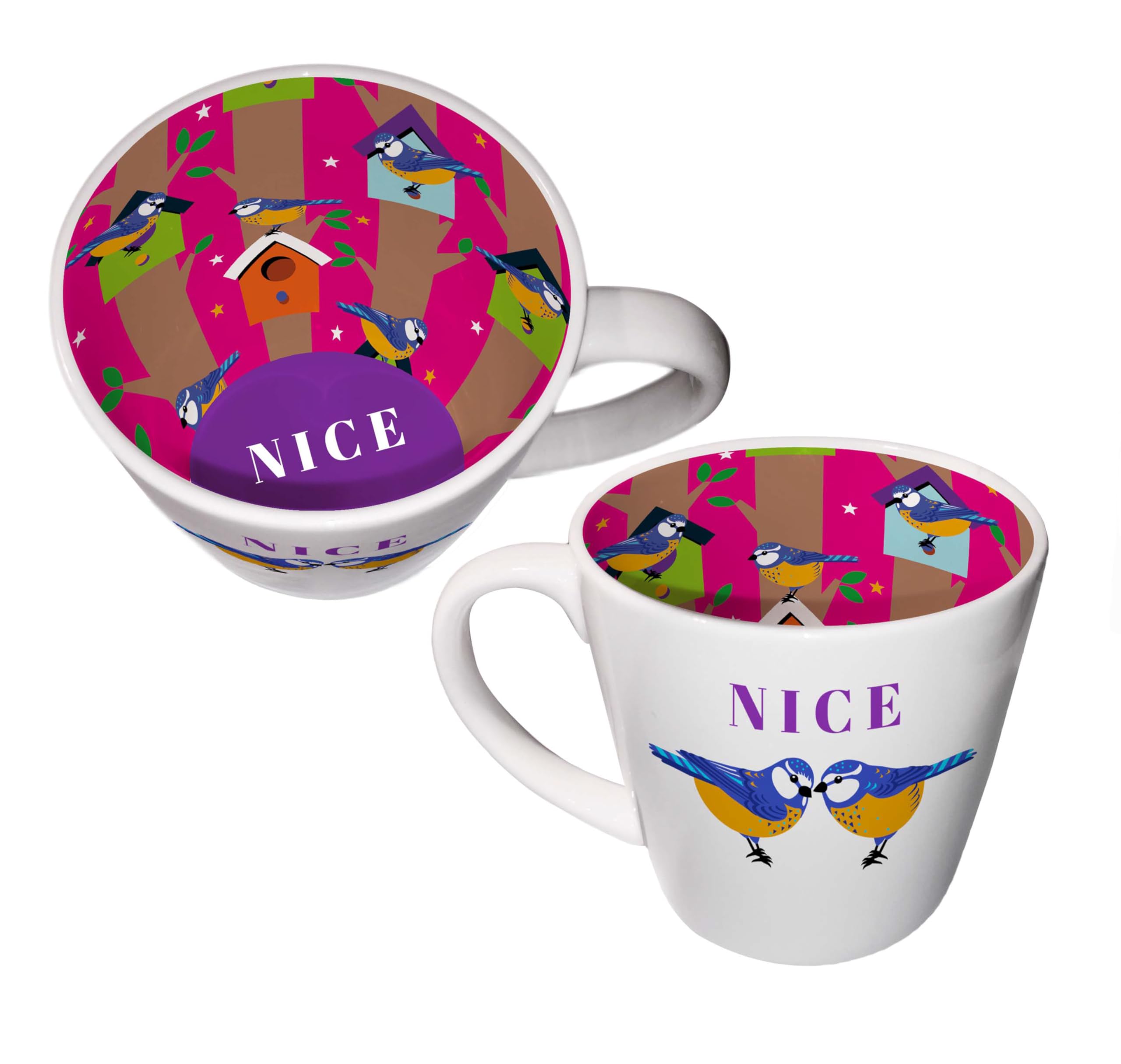 WPL Gifts Inside Out Nice Birds / Tits Mug with Gift Box (ISO186) — image 1