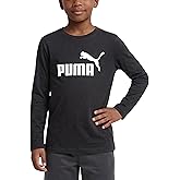 PUMA Boys' Long Sleeve Athletic Crewneck T-Shirt
