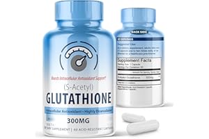 MAXLIFE NATURALS S-Acetyl L-Glutathione 300mg – 60 Acid-Resistant Capsules, High Bioavailability S Acetyl Glutathione Supplements for Liver & Skin Health, Supplement Antioxidant Support Capsules