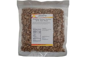 Medley Hills Farm Chopped Dates Dusted with Oat Flour | No Added Sugar | Resealable Bag | 2 lbs