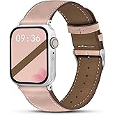 Biggyboom Genuine Leather Band Compatible with Apple Watch Bands for Women Men 49mm 46mm 45mm 44mm 42mm 41mm 40mm 38mm, Soft Leather Replacement Strap for iWatch Ultra/SE/Series 11 10 9 8 7 6 5 4 3 2 1