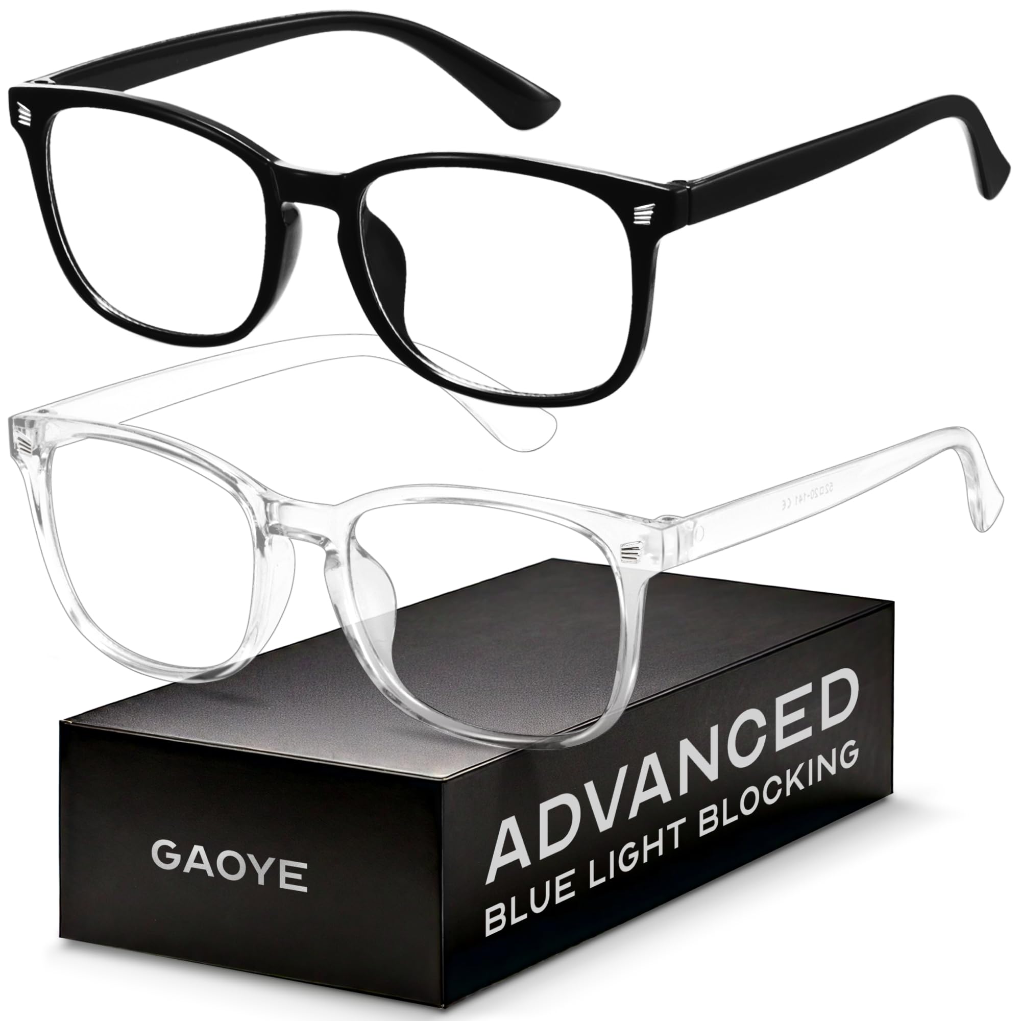 Photo 1 of Gaoye Blue Light Blocking Glasses - Fashion Square Eyeglasses, Anti UV Ray Computer Gaming Glasses Blue Blockers for Women/Men