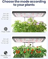 iDOO ID-IG301 12-Pod Hydroponics Indoor Garden Black view 4