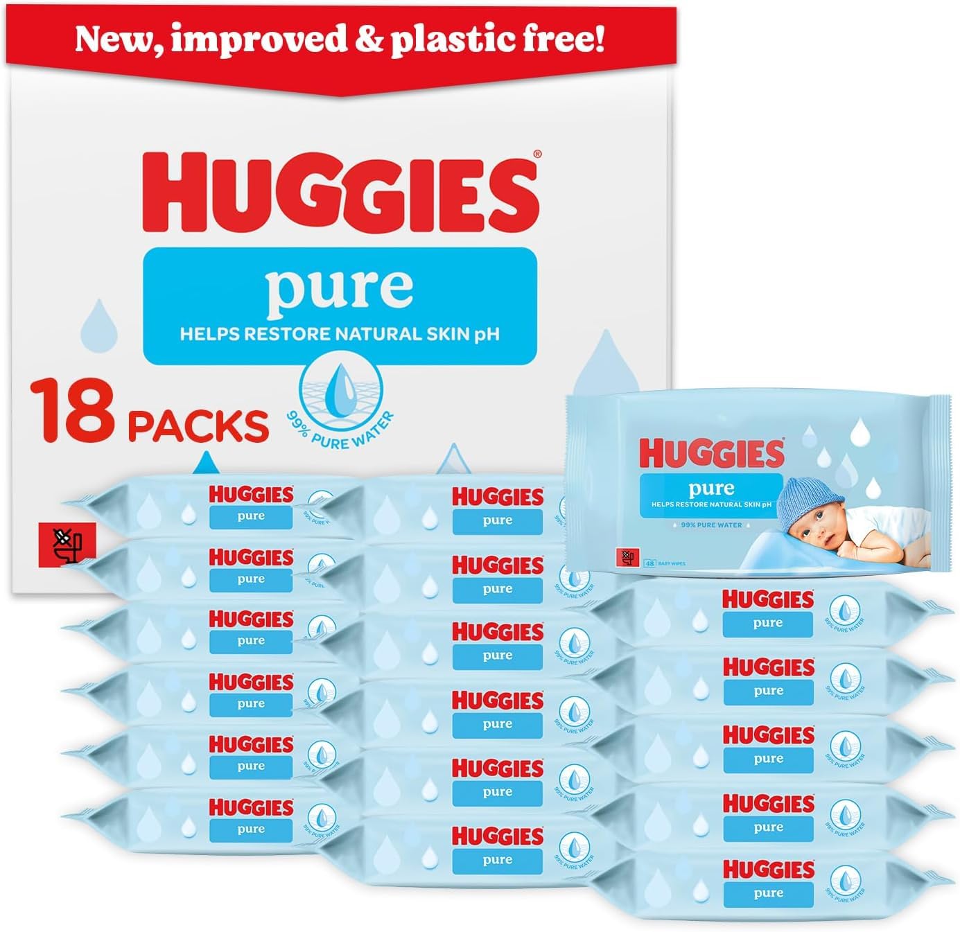 Huggies Pure Plastic Free Baby...