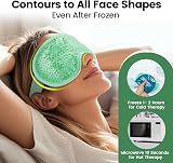 NEWGO Cooling Eye Mask Gel Cold Therapy For Puffy Eyes Migraine Green view 7