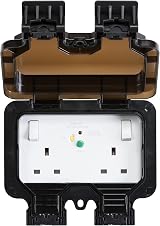 Knightsbridge RCD Switched Socket Type A Outdoor IP66