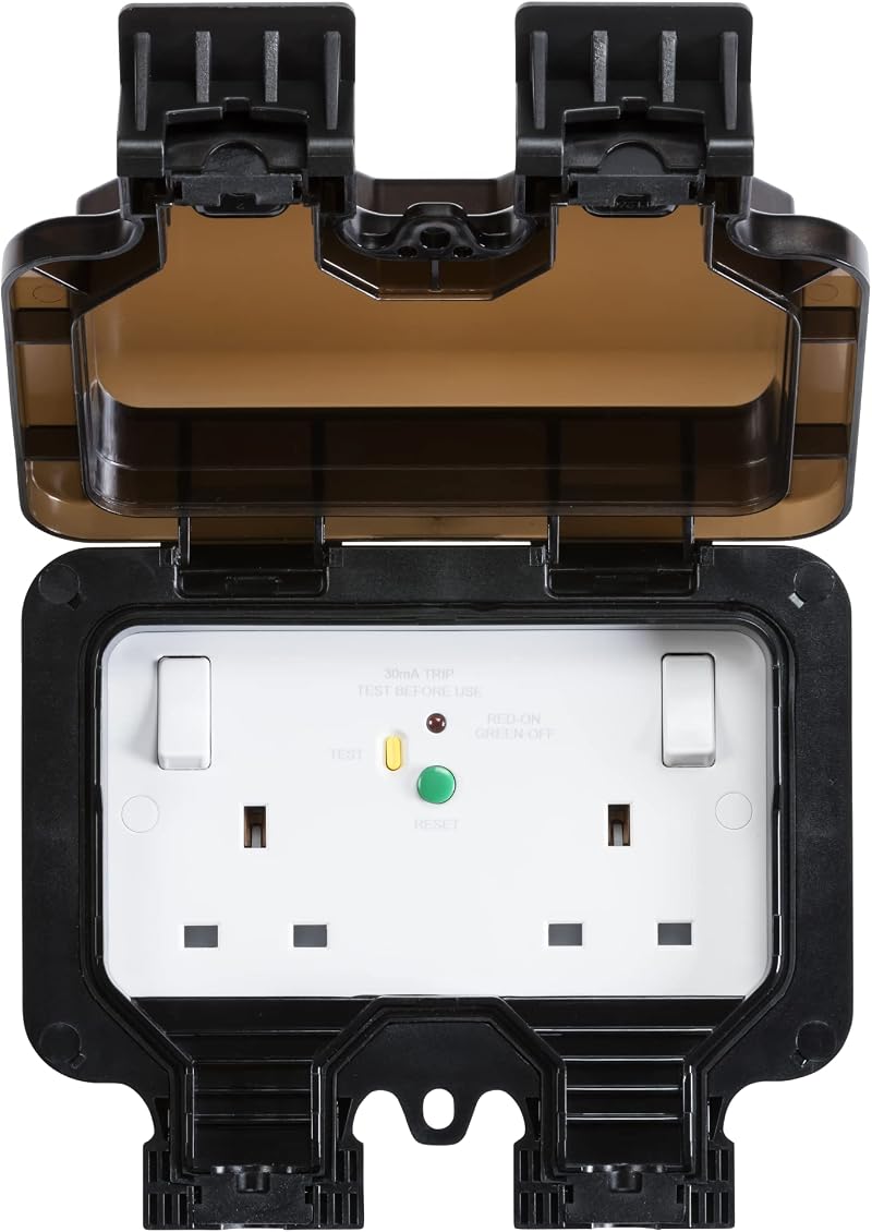 Knightsbridge RCD Switched Socket Type A Outdoor IP66