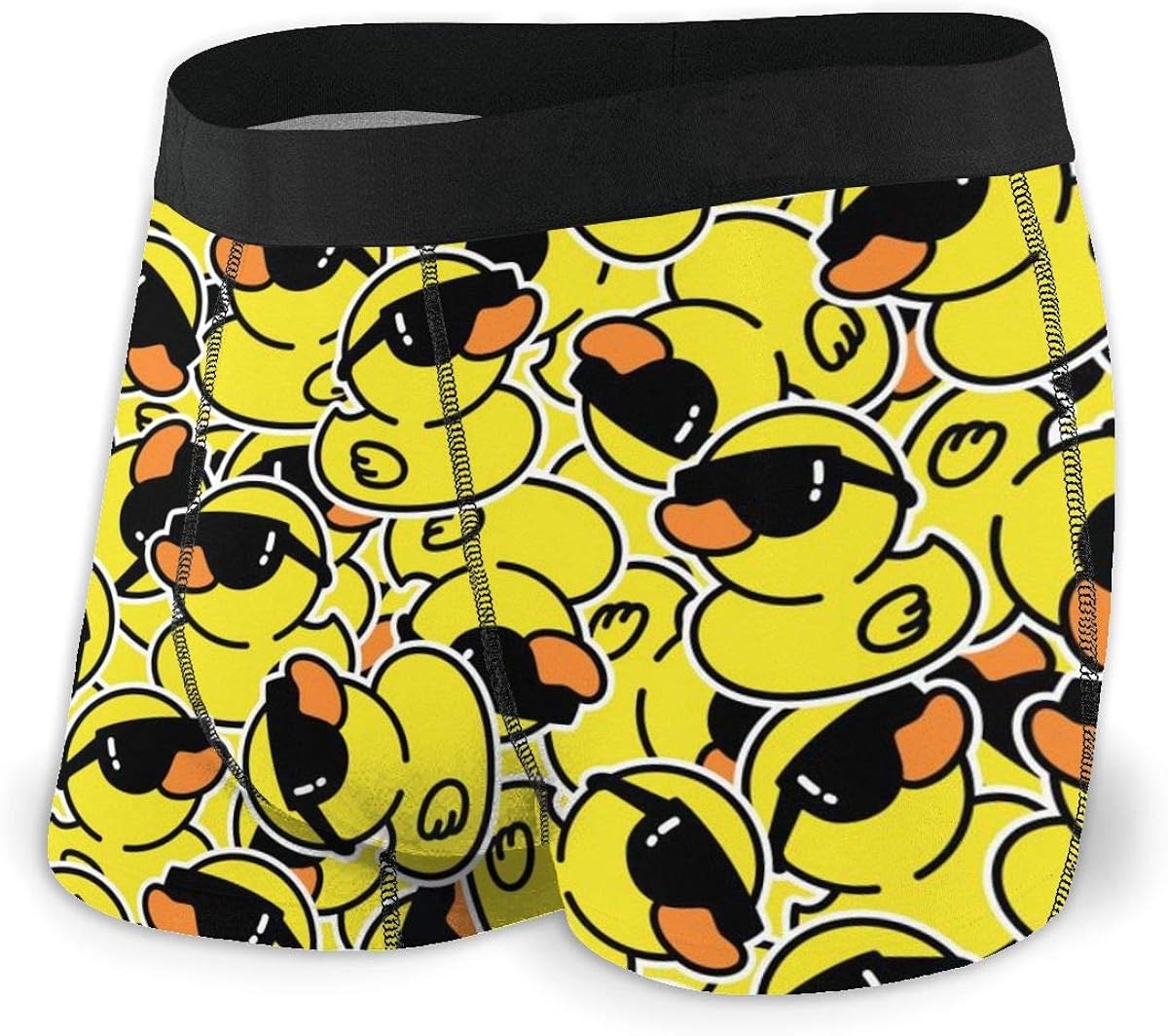 ZeTian H Rubber Yellow Duck with Sunglasses Men's Underwear Boxer