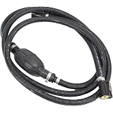 Johnson/Evinrude/OMC New OEM 5/16' Fuel Gas Line 8ft Hose &amp; Primer Bulb 5008609