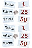 UISKOOPW Tyvek Race Bibs Running Numbers with