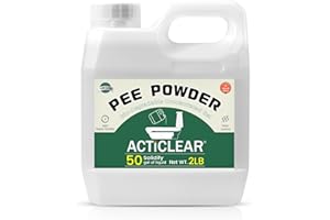 ACTICLEAR Pee Powder Gel - 2/4lb Rapid 60-Second Absorption & Odor Neutralizer for Portable Toilets, Camping, and Outdoor Essentials