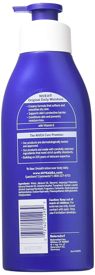 nivea original daily moisture lotion