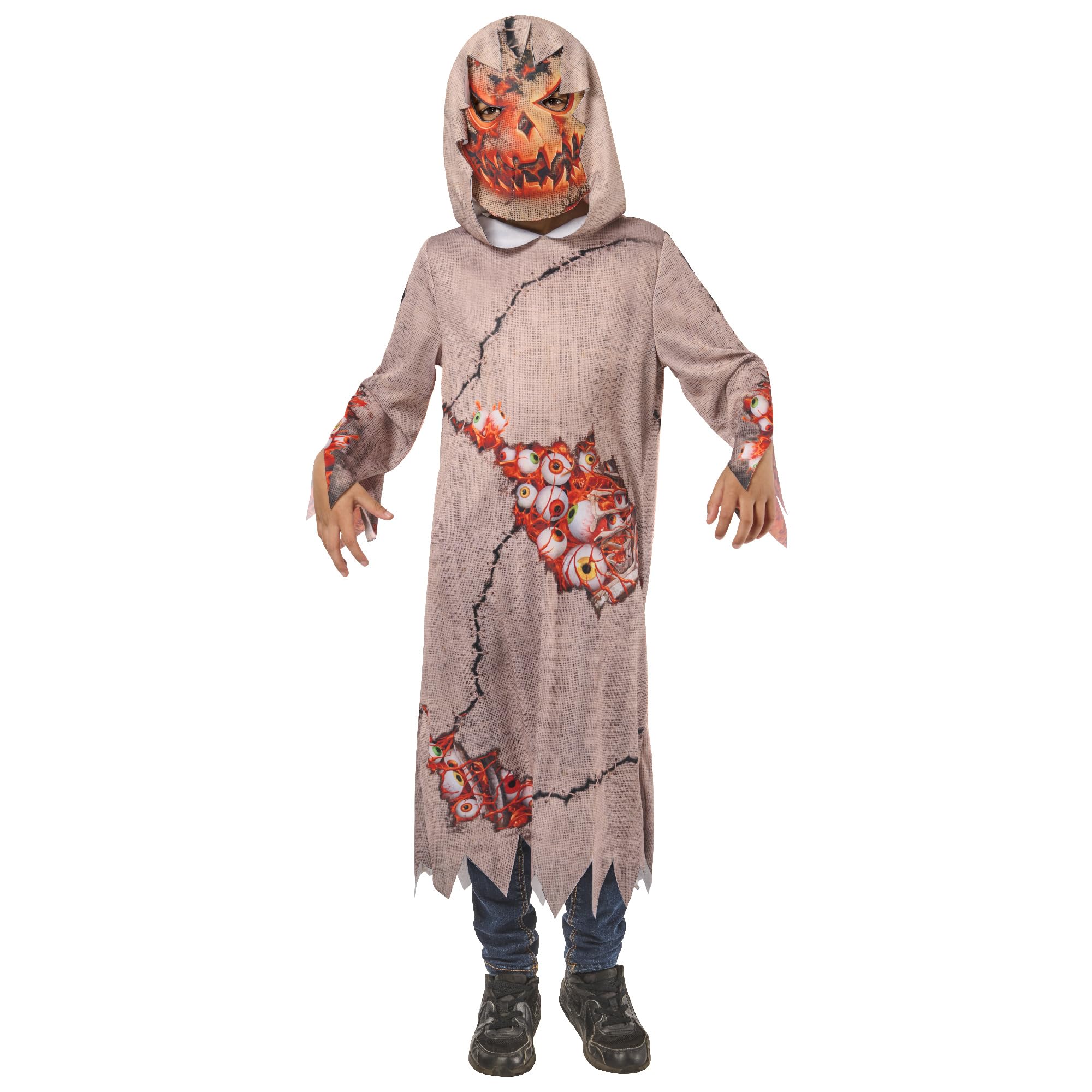 Rubies 1001707M000 Pumpkin Goblin Kids Fancy Dress, Multi Halloween