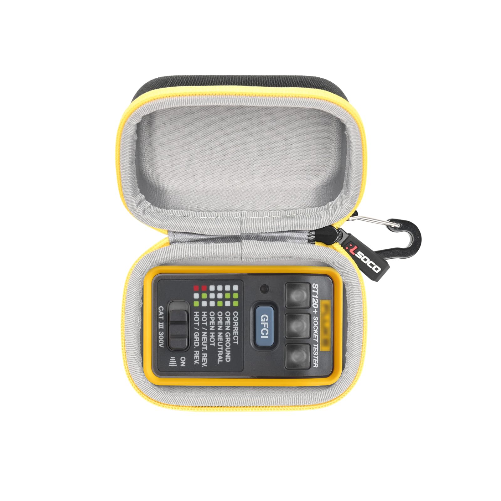 RLSOCO Carrying Case for Fluke ST240+/ST120 Socket Tester(Case Only)