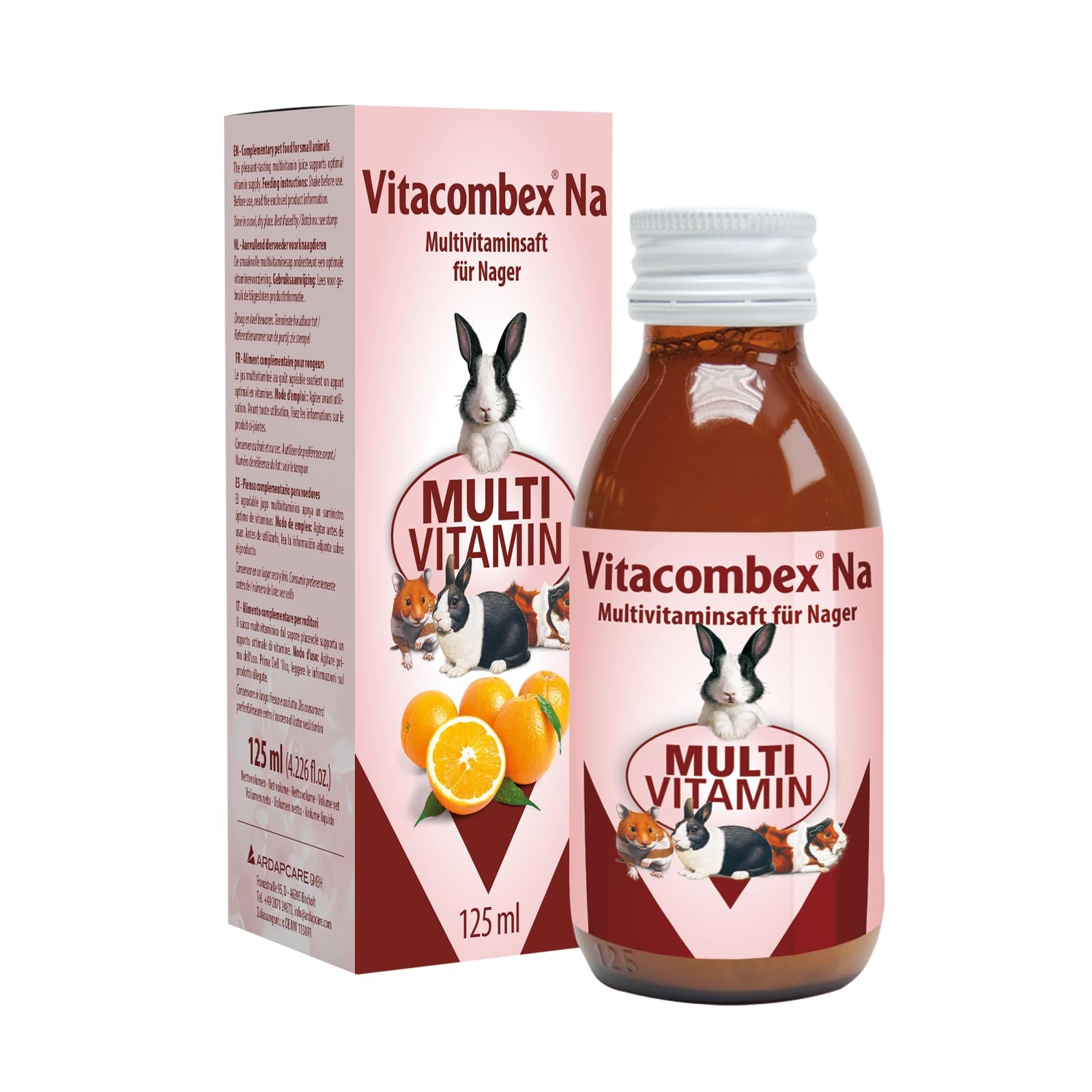Quiko Vitacombex NA 125ml - Multivitamin juice for rodents - for an optimal vitamin supply