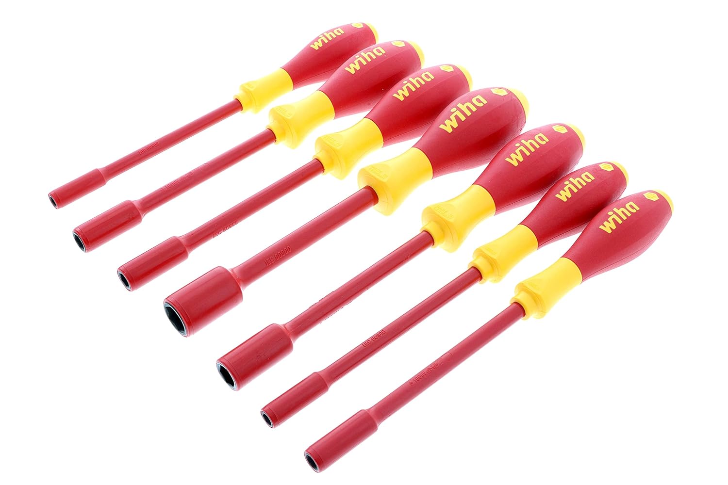 Wiha 32293 7Piece 1000Volt Metric Insulated Nut Driver Set Amazon