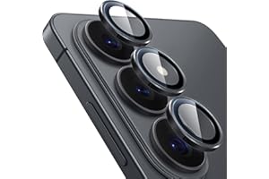 JETech Camera Lens Protector for Samsung Galaxy S26, 9H Tempered Glass Metal Individual Ring Cover, HD Clear, 1 Set (Black)