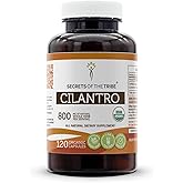 Secrets of the Tribe Cilantro 120 Capsules, Made with Vegetable Capsules and Cilantro Dried Leaf (120 Capsules)
