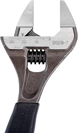 Bahco 9029-T Slim Jaw Adjustable Wrench 170mm Narrow Jaw Ultra Wide Opening view 2