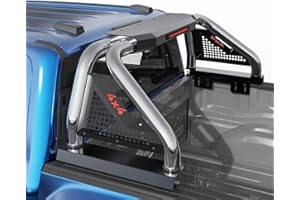 SYHVU Universal Truck Bed Adjustable Sport Roll Bar, Stainless Steel Roll Bars Compatible with Dodge Ram 1500/2500/3500,Ford F-150/F-250/F-350, Chevy Silverado,Toyota Tundra,GMC Sierra
